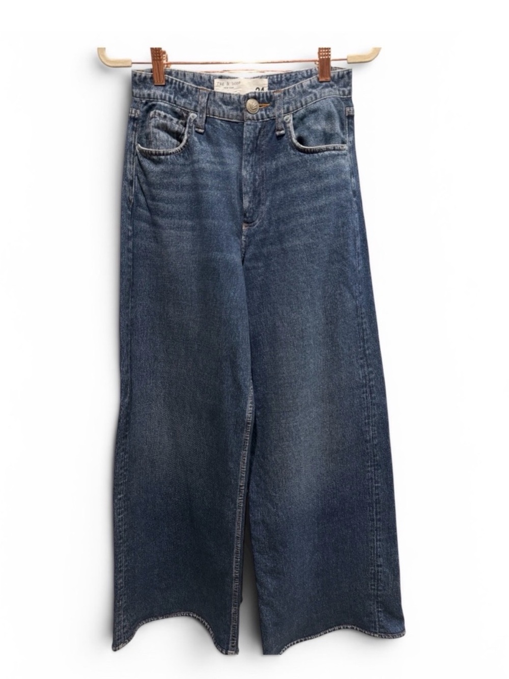 rag & bone Miramar Sofie Ankle Wide Leg Jeans in Kimber - size 24 - Picture 6 of 9
